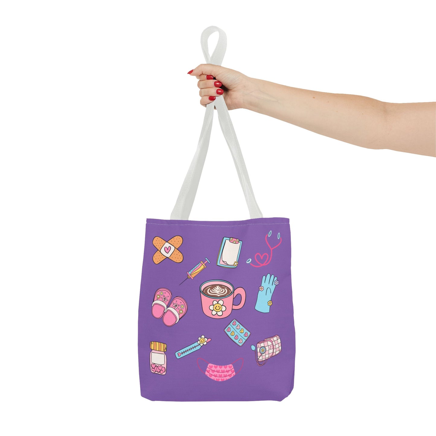 Nurse On The Go Tote Bag (Purple)