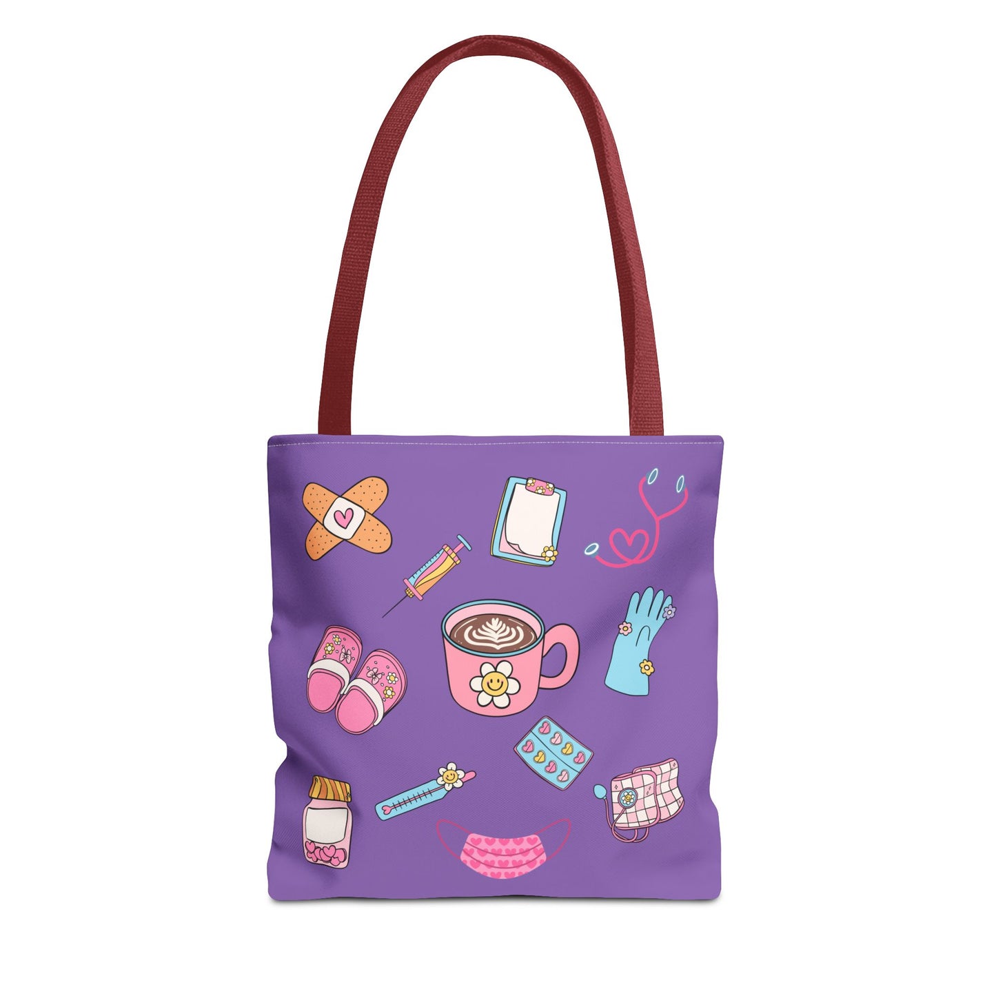 Nurse On The Go Tote Bag (Purple)