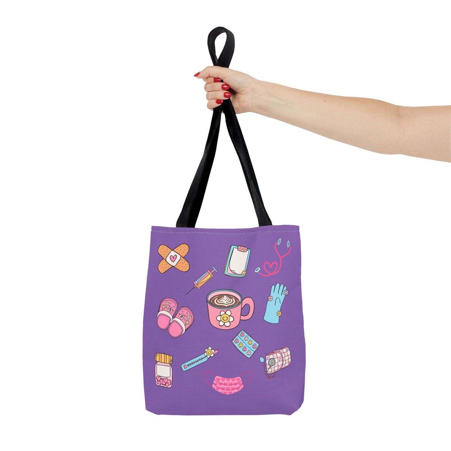 Nurse On The Go Tote Bag (Purple)