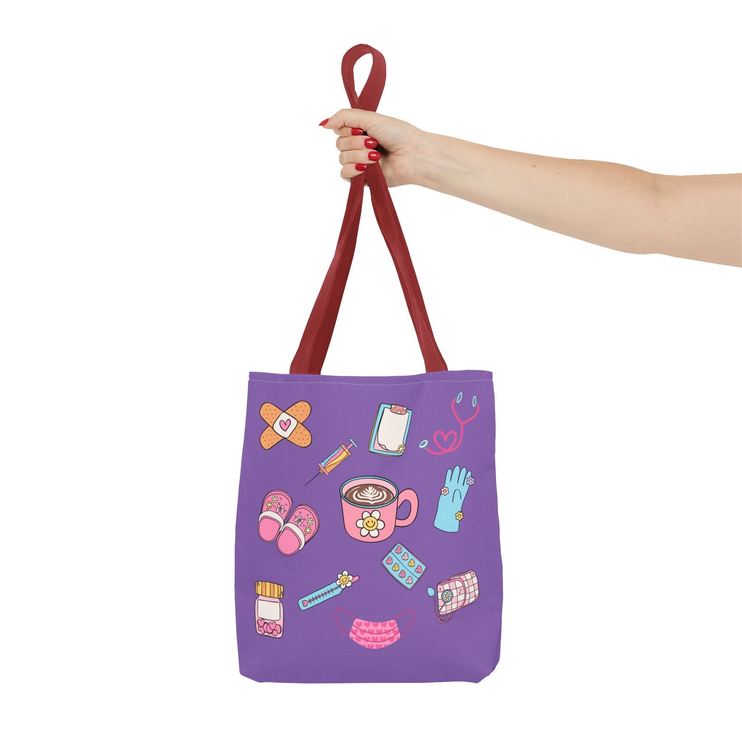 Nurse On The Go Tote Bag (Purple)