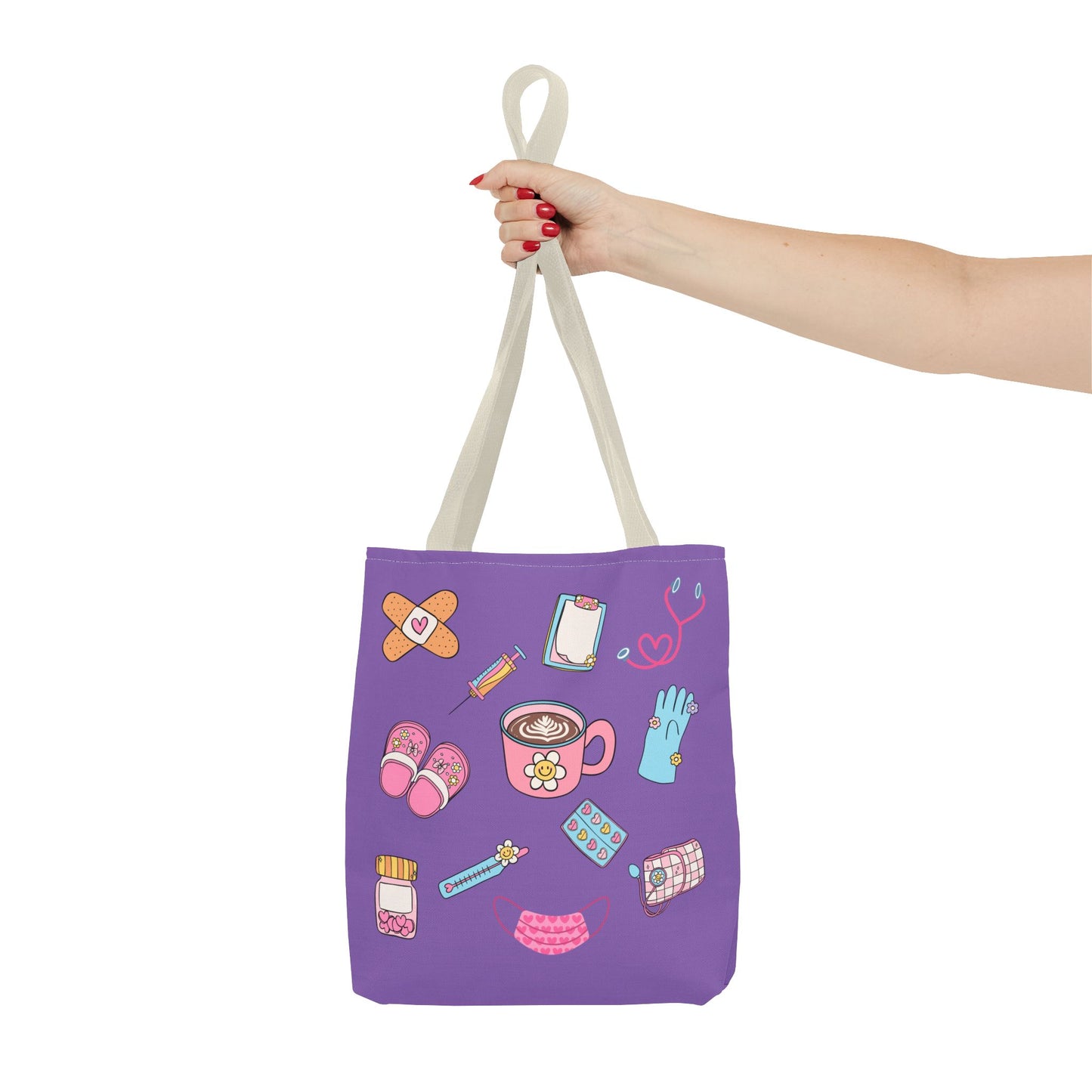 Nurse On The Go Tote Bag (Purple)