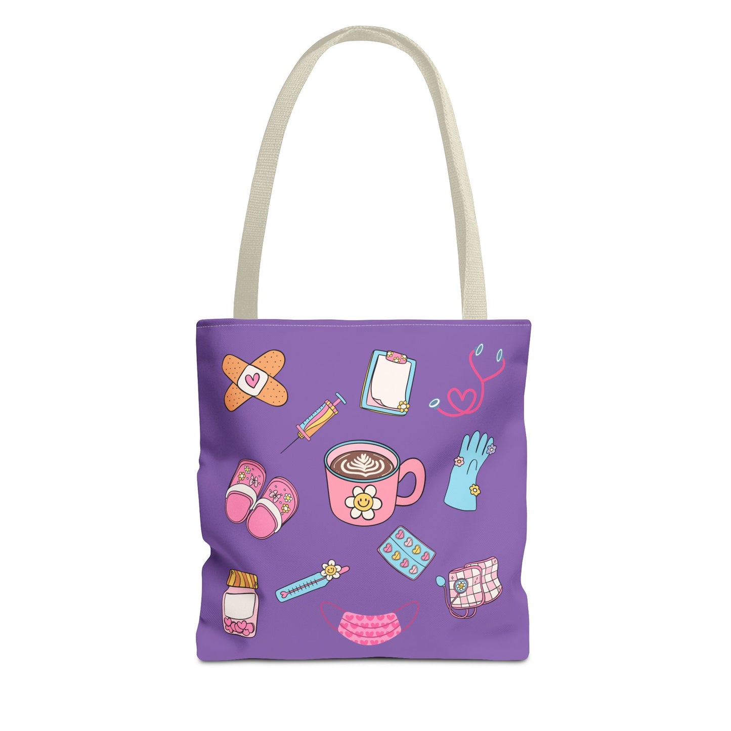 Nurse On The Go Tote Bag (Purple)