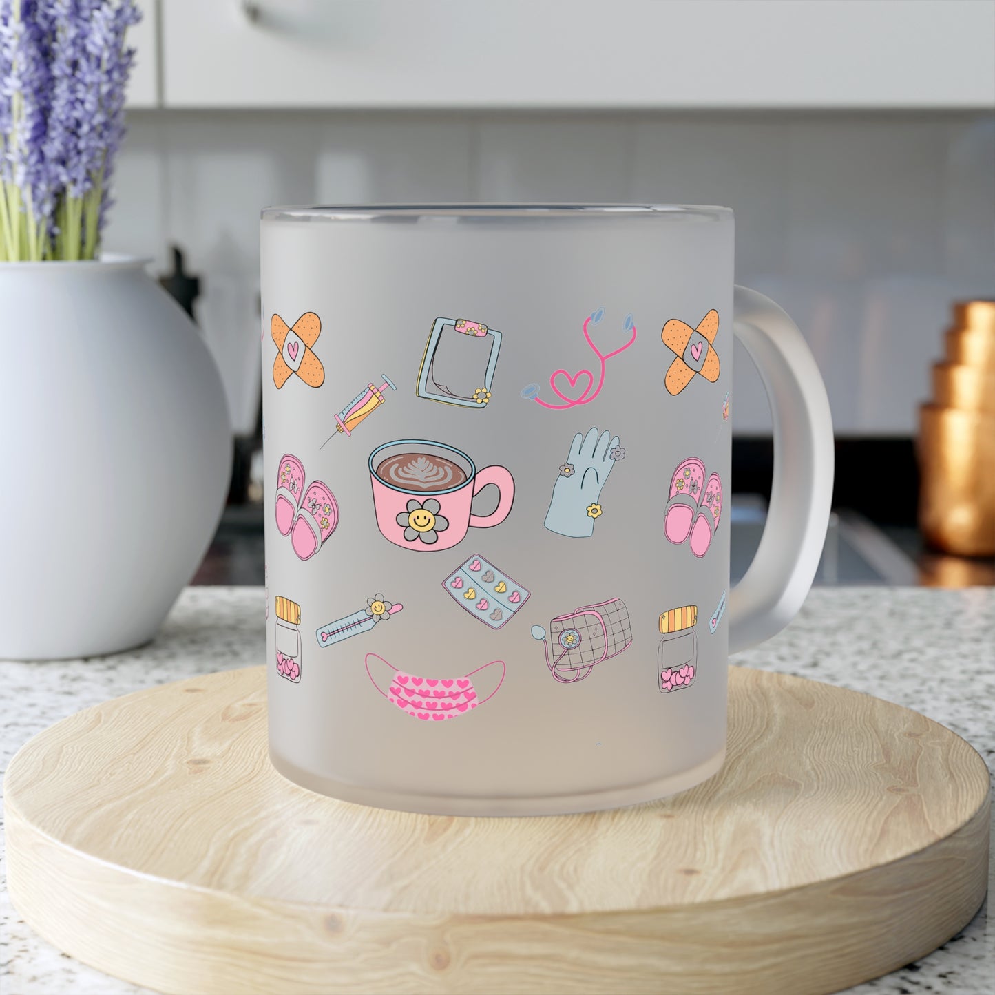 Frosted Glass Mug