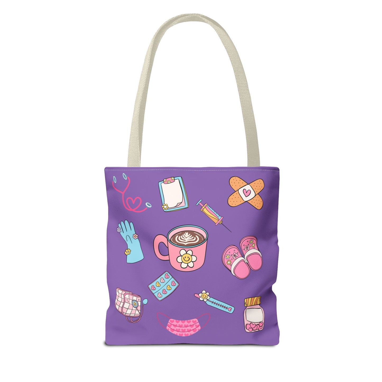 Nurse On The Go Tote Bag (Purple)