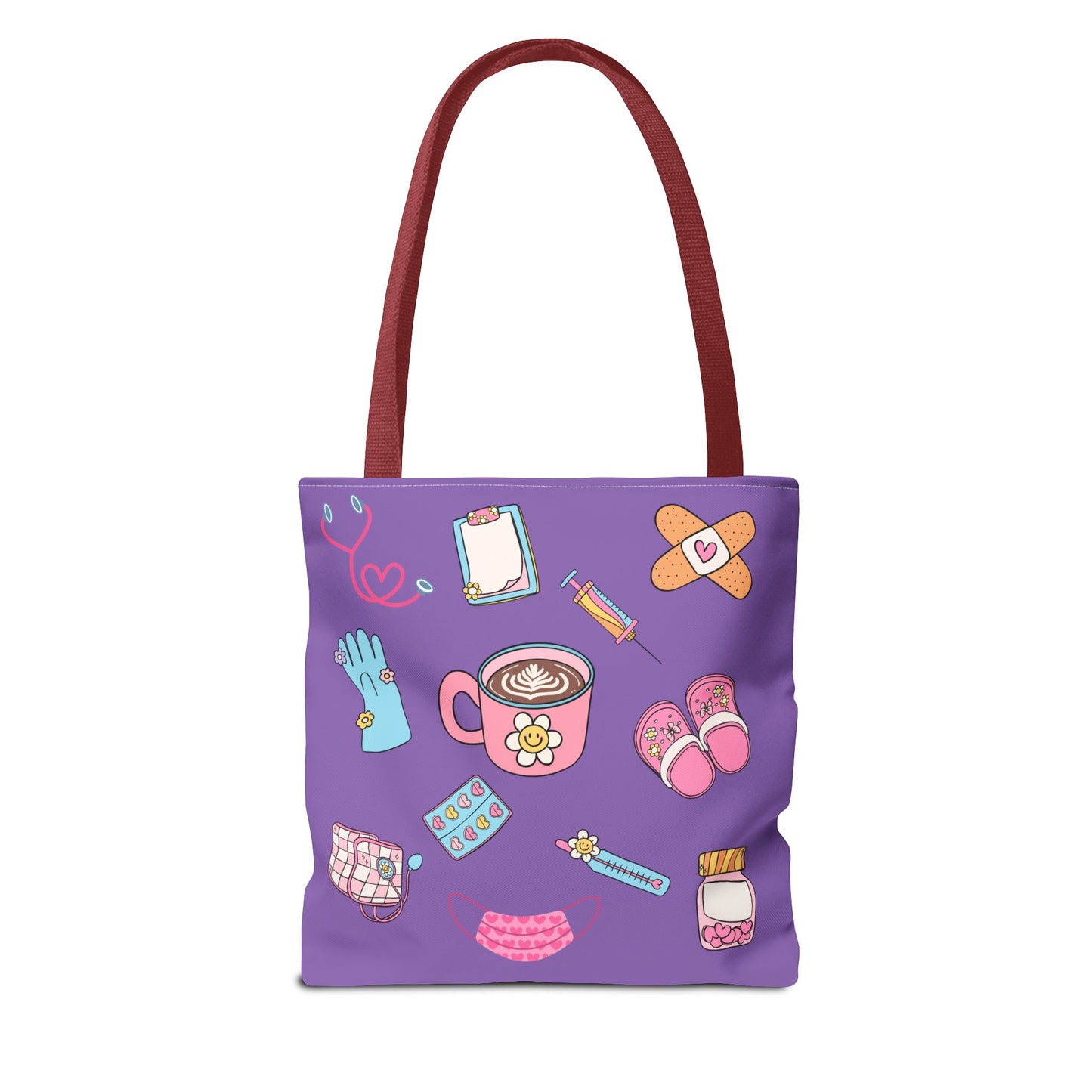 Nurse On The Go Tote Bag (Purple)